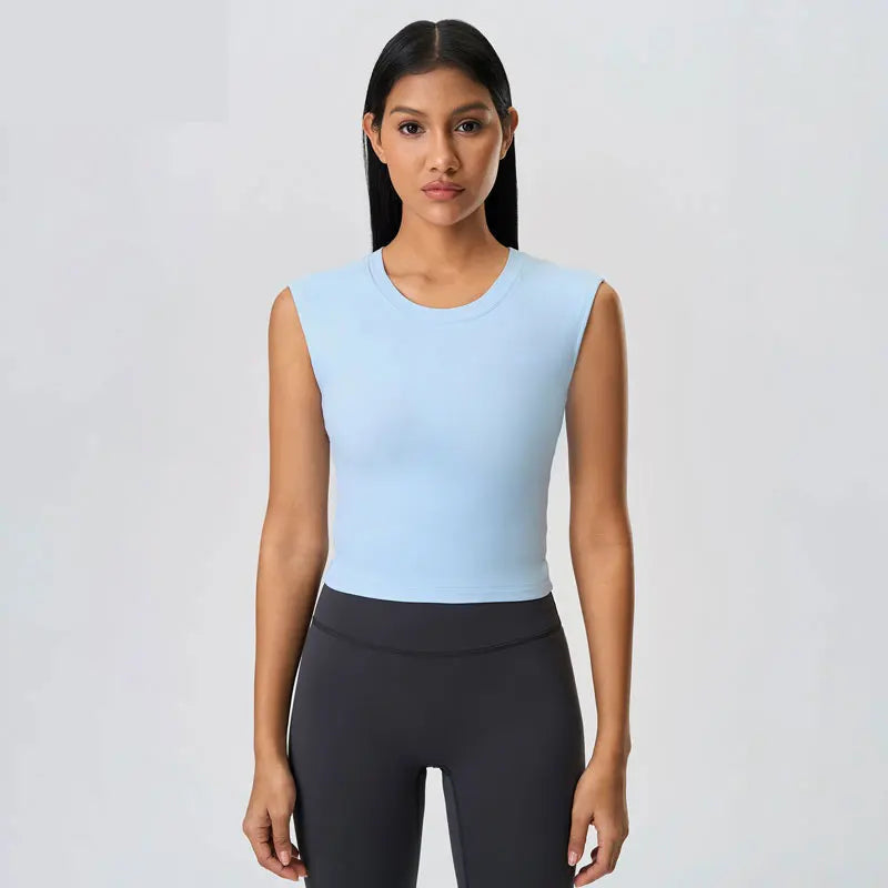 Quick Dry Breathable Gym Yoga Comfortable Fitness Workout Women Sports Sleeveless Sports Tank Top