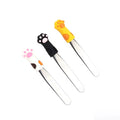 3pcs Stainless Steel Tweezers Set for Eyebrows with Cat Claw Shape Protective Cover Eyelash Extension Eyebrows Plucking Tweezer