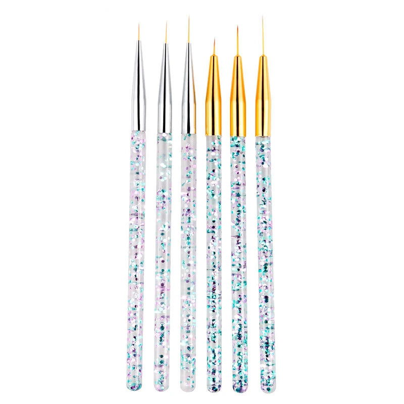 Nails Brush Acrylic Multiple Sizes Brush Nail Art Liner Brushes