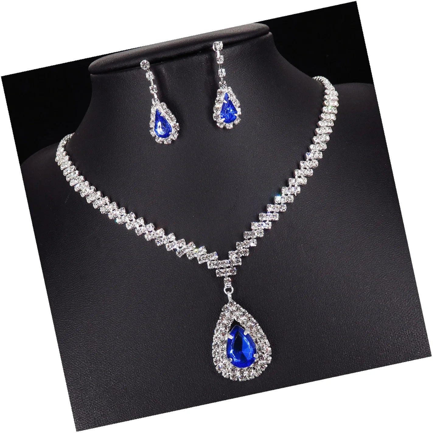African Wedding Necklace Wholesale Jewelry New Women's Fashion Color Luxury Wedding Jewelry Set