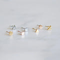 EManco Valentine's Day Gift Best Quality Simple Dainty  Stainless Steel Gold Heart Shape Earrings Stud Aretes Fashion Jewelry