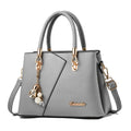 Branded Custom Wholesale New Fashion Fancy Pu Leather Tote Bag Handbag Geometry