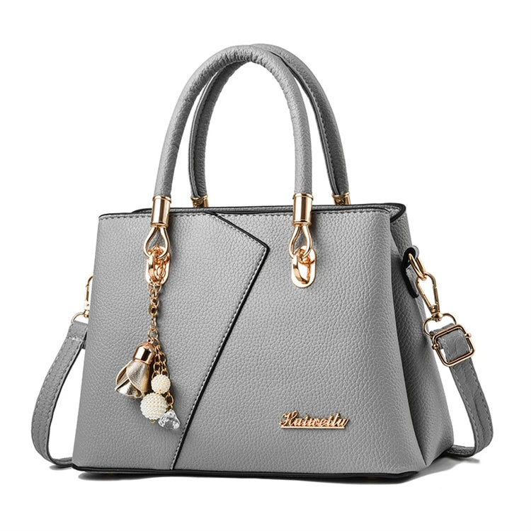 Branded Custom Wholesale New Fashion Fancy Pu Leather Tote Bag Handbag Geometry