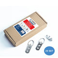 TS-S011 20 Sets  Photo Frame D Ring Hanger Kits  Picture Frame Hanging Hook Sets with Screw