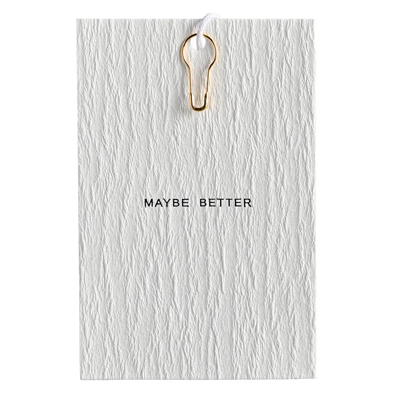 Custom Size Sustainable Clothing Print Paper Hang Tag with Brand Logo for Garments Shoes and Bags-Small Batch Accessories