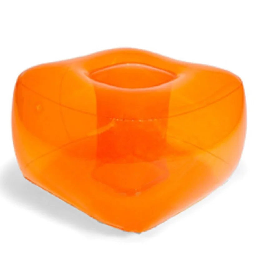 Modern Foldable Square Ottoman Inflatable Chair Footstool Waterproof Outdoor Portable Eco PVC Hospital Use Living Room Bedroom
