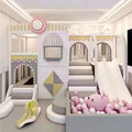 BAIQI Custom Children Adventure Indoor Playground Equipment Color Theme Children Soft Entertainment Indoor Playground