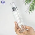 Hot Selling Elegant 120ML Luxury Clear Glass Spray Bottle Flat Shoulder Easy Screw Cap Dropper for Essential Oils Mist Sprays