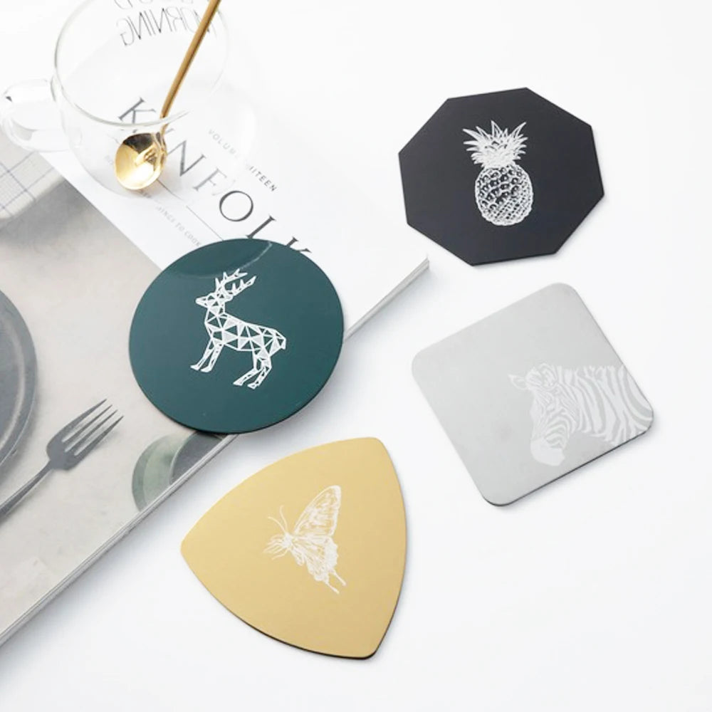 Customize Logo Stainless Steel Metal Coaster-Promotional Welcome Gifts Multifunction Design