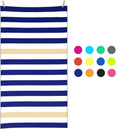 Premium Custom Double-Sided Microfiber Beach Towel Sand-Free with Novelty Pattern Multi-Color