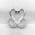 Sterling Silver 5*7mm Semi Mount Pendant Empty Frame Blank Support Setting S925 Base Holder Without Center Stone for DIY Inlay