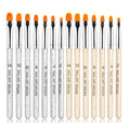 7Pcs Professional Manicure UV Gel Brush Pen Gold/Sliver Transparent Acrylic Nail Art Painting Drawing Brush Phototherapy Tools