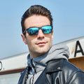 2022 Hot Sale High Quality Brown Blue Aluminum Sports Sunglasses for Men Women UV400 Polarized Lenses Fashionable Sun Glasses