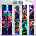 500 Designs 70*25cm Japan Anime on Piece Zoro Nami Paintings Nica Luffy Ace Shanks Robin Hanging Cloth Poster Wall Scroll Poster