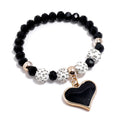Adjustable Women's Fashion Bracelets with Heart Charms Moissanite Cuban Link Jewelry Accessories for Gift