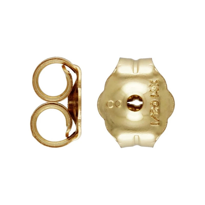 High Grade Quality Jewelry Gold Filled Earring Backs for DIY Studs Making Earring Findings