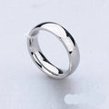 Simple Single Tone Plated Bands Initial Ring Covered Stainless Steel Trendy Cocktail Ring Women Unisex Custom Jewelry
