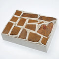 Hongzhuo Wholesale Rough Crystals Healing Gold Jade Rough Stones Box Set Raw Crystal Mineral Box
