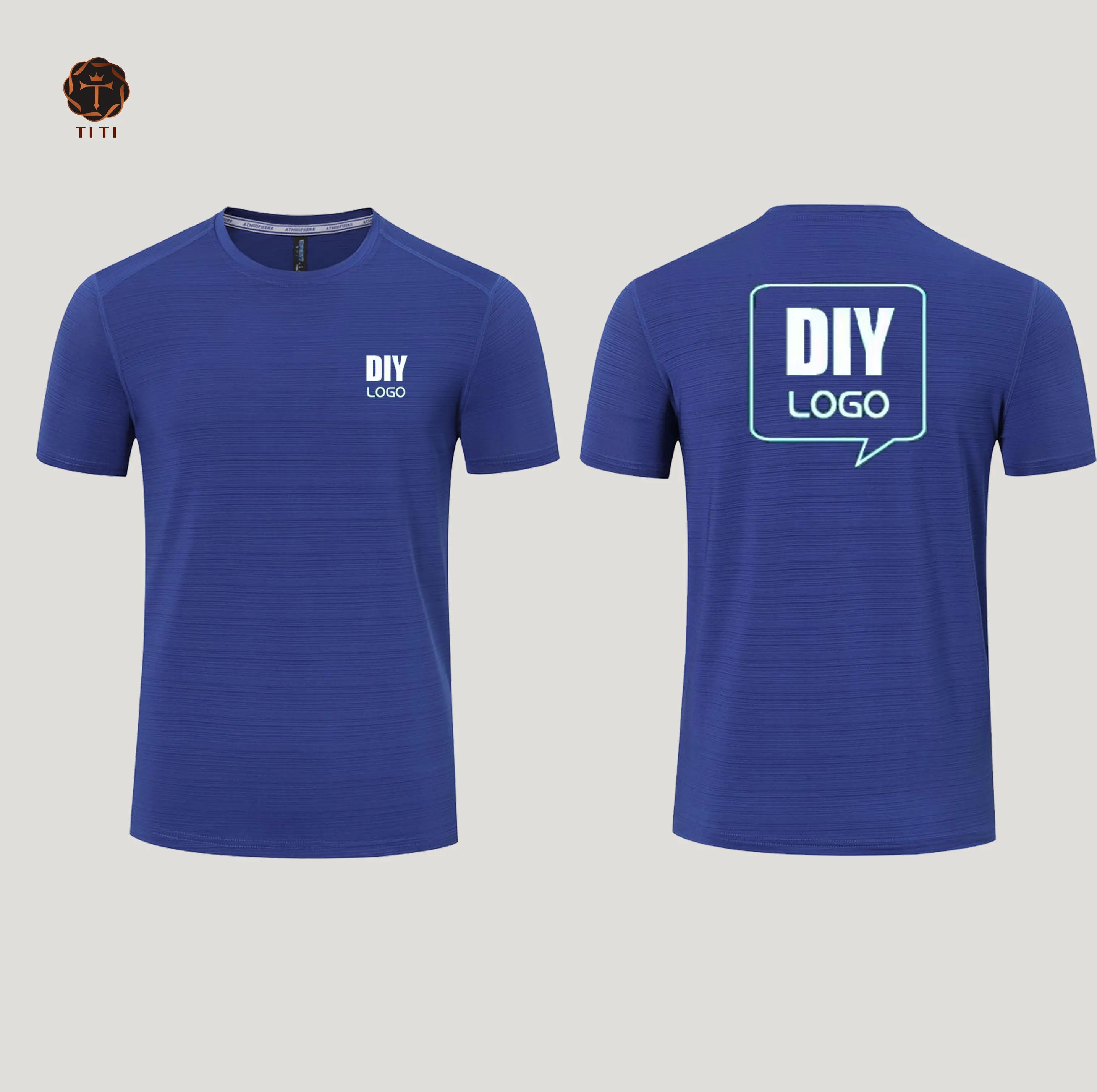 TT Custom Nylon Spandex Lightweight O Neck Short Sleeve T-shirt Quick Muscle Dry Training Top Gym t Shirt for Men Women