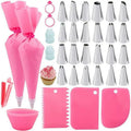 36Pcs Cake Decorating Supplies Tool Set Pastry Piping Bags Russian Piping Tips Nozzles Set for Baking