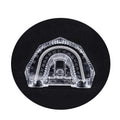 Disposable Plastic Dental Mold Base Denture Tray Transparent Sectioned Base Box