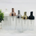 In Stock 100ml 120ml 150ml 200ml 250ml Translucent Frosted Foam Pump Bottle White/black/silicone Brush/gold/silver Pump Head