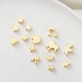 Wholesale Brass Gold Filled Bead Jewelry Making Decorative Necklace Bracelet Crown Butterfly Heart Metal Beads