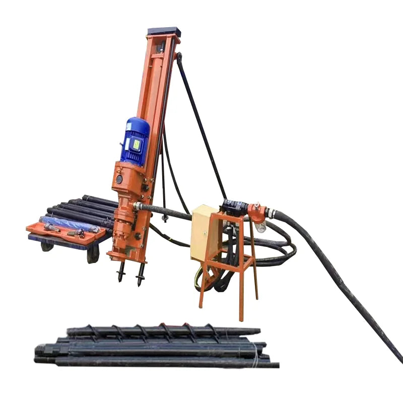 Small Portable Rock Quarry Blasting Drill Machine DTH Drilling Rig for Construction Works