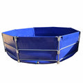 Lvju Custom Hot Dip Galvanized Foldable Fish Farming Tank Ras System Recirculating Aquaculture Fish Pools