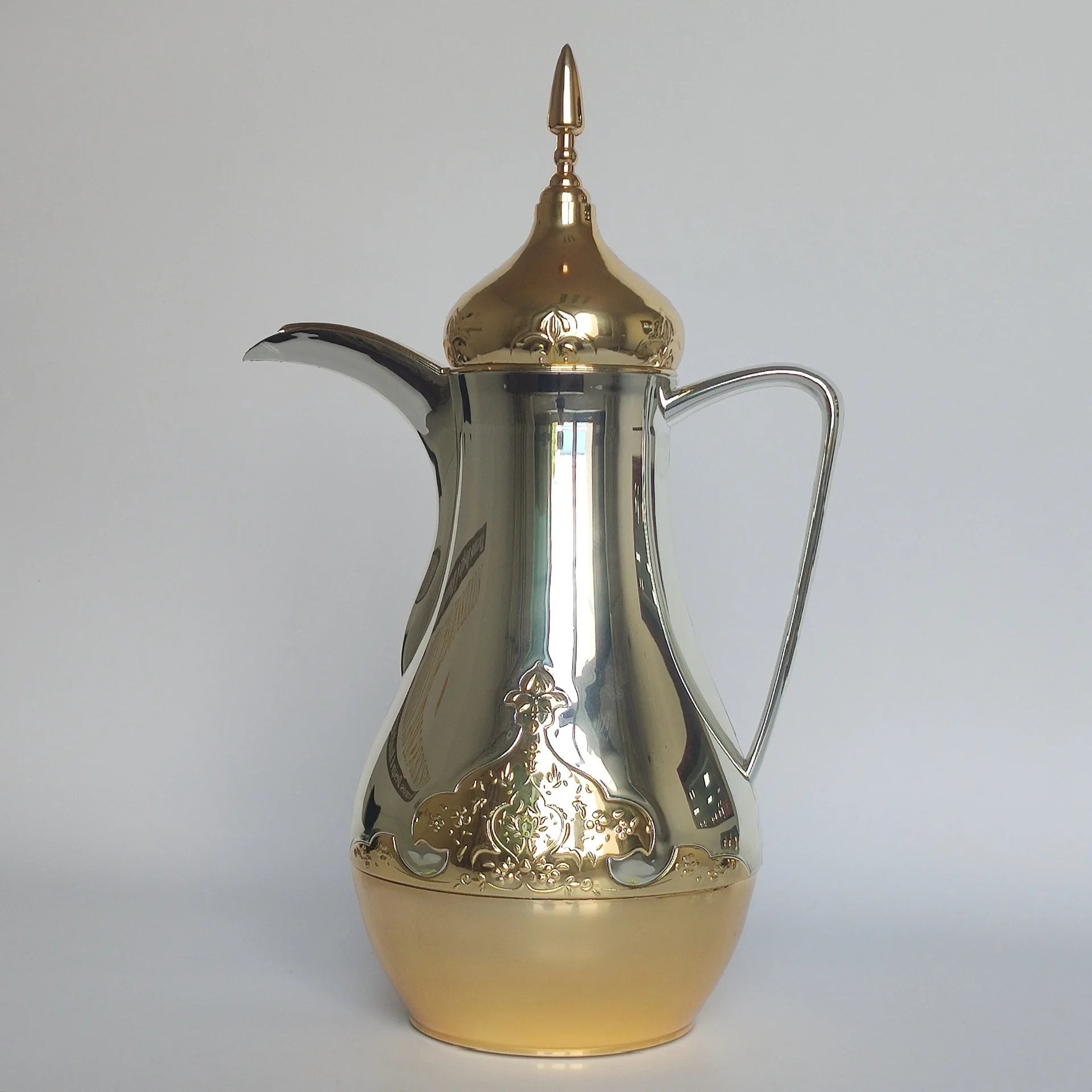 Arabian Long Lasting Thermos Flask Golden Handheld Coffee Pot Insulated Kettle Manufacturer
