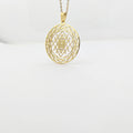 Stainless Steel Bracelet Yoga Sri Yantra Necklace Stainless Steel Locket Pendentif Acier Inoxydable