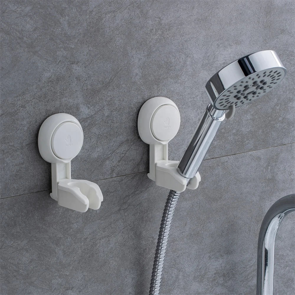 TAILI Shower Suction Cup Plastic Storage Holder Super Suction Cup Shower Head Holder Shower Holder for Bathroom Hotel Bathhouse