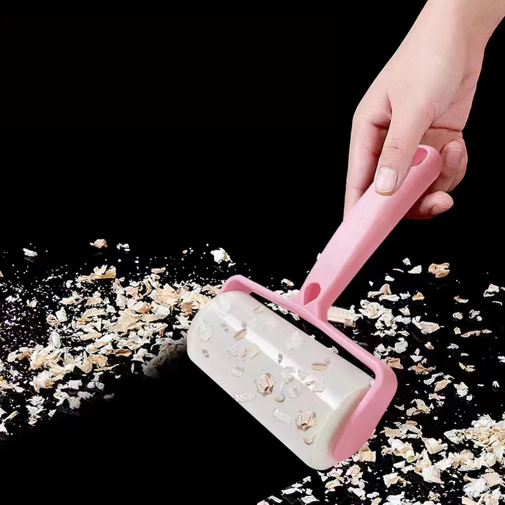 Silicone Double Sided Lint Remover Reusable Sticky Pet Fur Hair Cleaner Roller