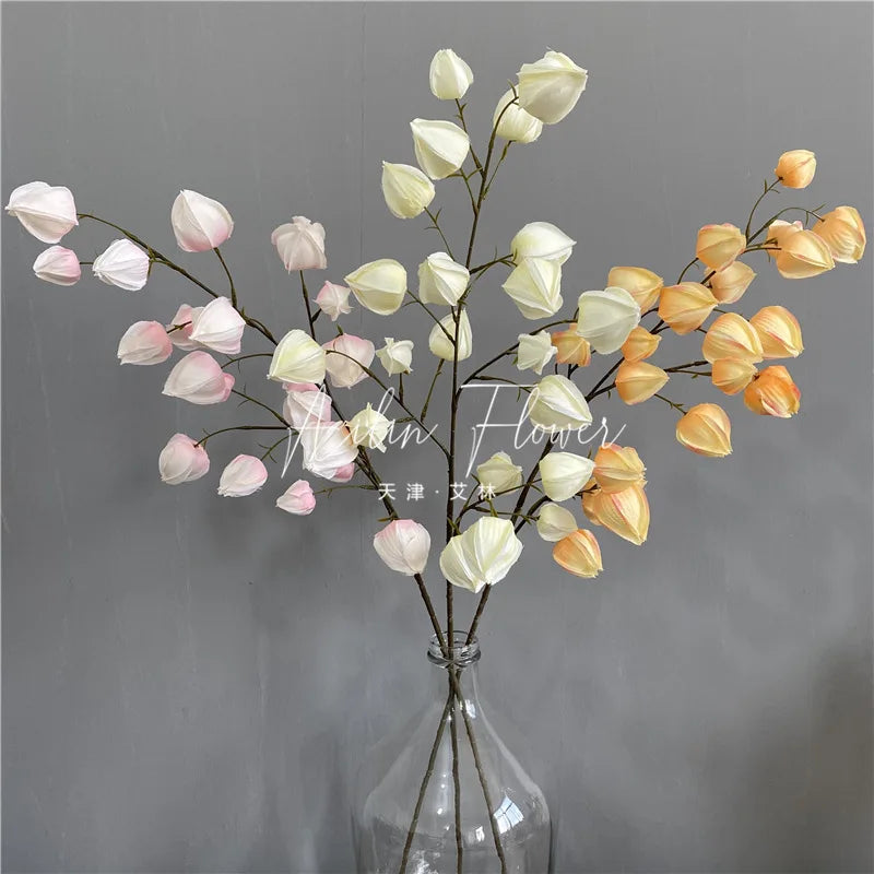 C-LF001 Wholesale Artificial Fruit Hanging PE Lantern Flower Ceiling Hanging Flowers for Wedding Home Decoration