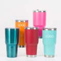 30oz Insulated Car Tumbler | 304 Stainless Steel Double Wall Vacuum Cup | Leak Proof BPA-Free | Custom Logo Available