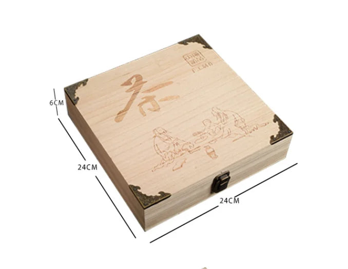 Single Double Multi-layer Tea Cake Tea Receive a Wooden Box