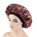 Wholesale Custom Print ANKARA Women's Fashion Night Sleep Shower Cap Designer Cotton Hair Bonnet Daily Use Handmade