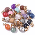 Pandahall 20pcs Electroplate Crystal Rhinestone Charms with Iron Findings Faceted Pendant Diy Children's Necklace Jewelry Making