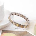 Wholesale Jewelry DIY Italian Charm Links Bracelet Waterproof Stainless Steel Gold Bear Links Italian Charms Bracelet