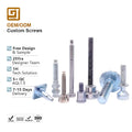 Customization Ultra Thin Head Shoulder Screws Metric M3 M5 M6 M8 M10 Knurled Thumb Blue Galvanized Carbon Steel Low Profile