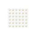Hisenlee DIY Crafts Ivory White Flatback Nail Sticker 3-12mm Self Adhesive Acrylic Pearl Rhinestone for Nail Face Decorative