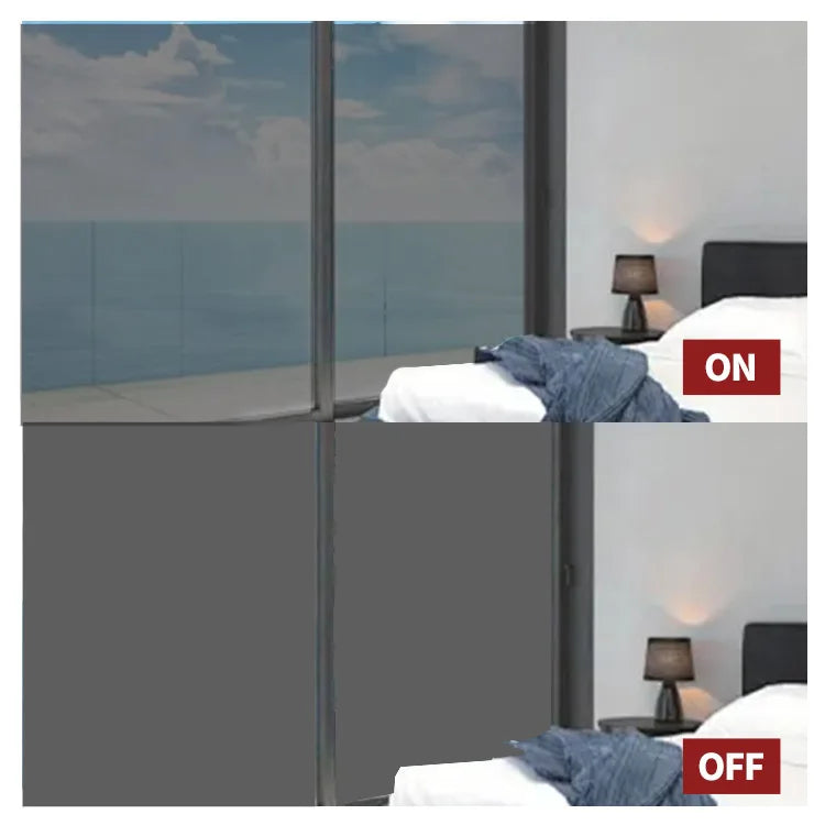PDLC Smart Film Decorative Laminated Glass with Swatchable Feature for Smart Windows and Interior Design