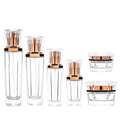 Luxury Face Cream Containers Body Lotion Containers Unique Cosmetic Bottle 50 Gram Clear Cosmetic Glass Jar with Unique Shape