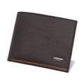 Wholesale Designer Custom Classic Casual Men Quilted Wallet PU Leather Brown Wallet