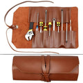 High Capacity PU Leather Tool Roll Tool Kit Storage Bag Multi Functional Tools Organizer Pouch