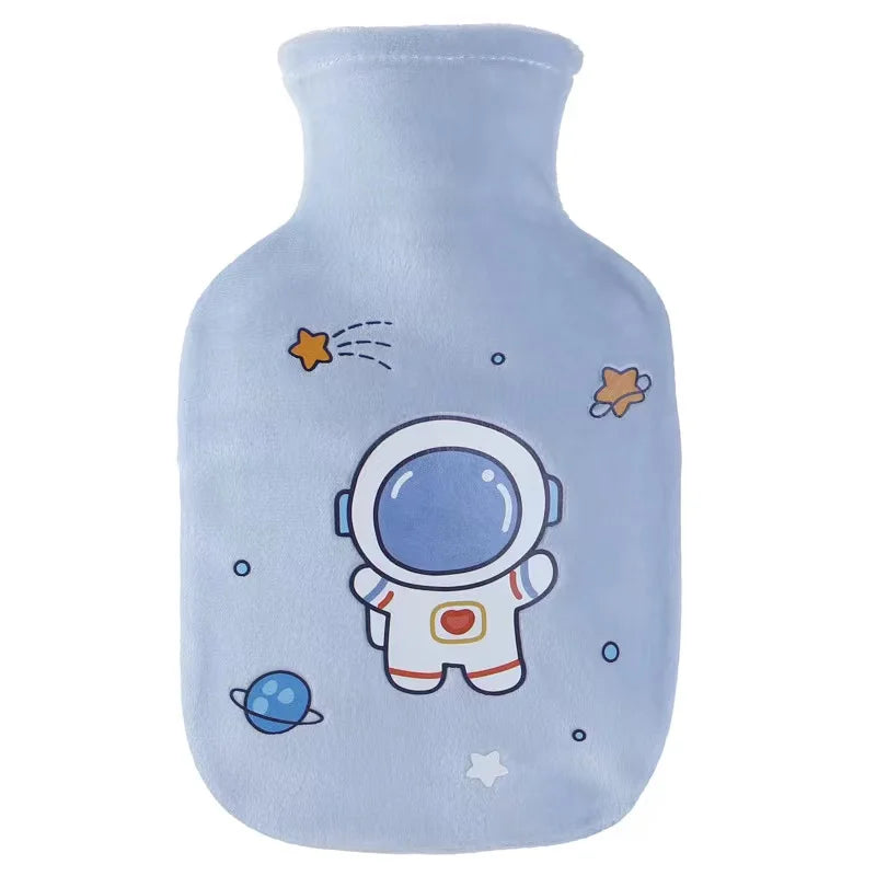 Hot Water Bag Hand Warmer Hot Water Bottle with Cute Sleeve Outside