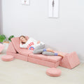 2021 Shape Size Color Custom Stackable Soft Multi-functional Couch Set Children Playing Reading Sleeping Sofa Couch for Kids