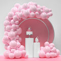 Ourwarm Reusable Custom Latex Pink Garland Set Colorful Happy Birthday Theme Party Balloons in Bulk