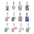 [Codedog] Tarot Star Moon Day Love Earth 3mm Silver Plated Charm Bead Factory Direct Sales Original Design DIY Fine Jewelry Gift