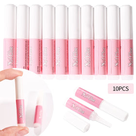 2ml Mini Nail Tips Glue Net-2g Super Strong Press on Nails Rhinestones Charms Fast-Drying Long-Lasting Nail Glue